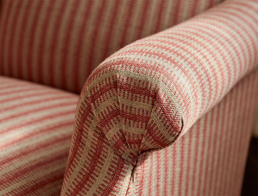 Snape Chair in Stockport Stripe Rose